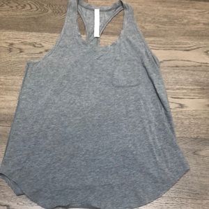 Lululemon gray tank top.
